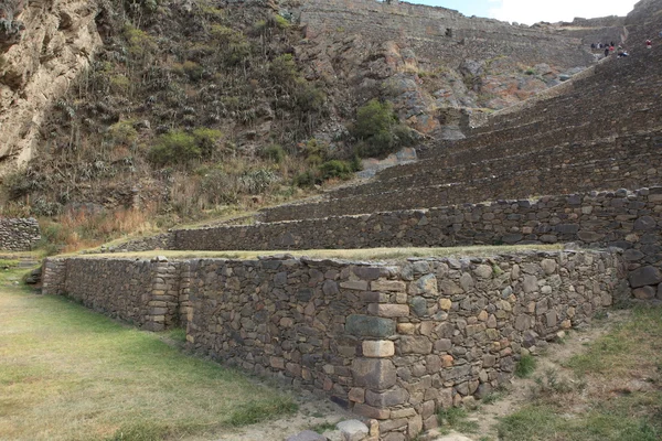 Inca ruinen in ollantaytambo peru — Stockfoto