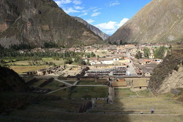 Старый город инков Ольянтайтамбо в Перу — стоковое фото