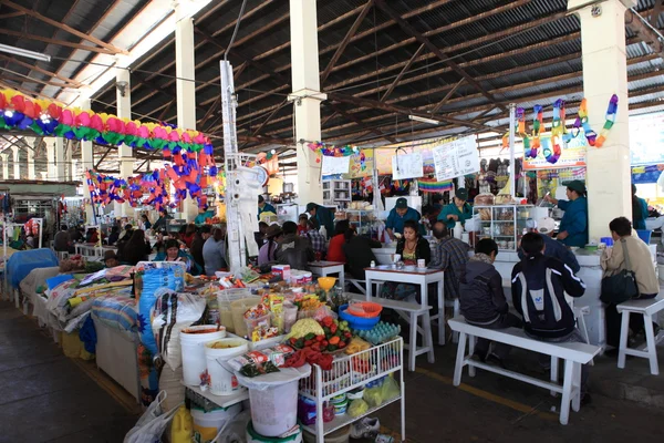 Peru'da cuzco market hall — Stok fotoğraf