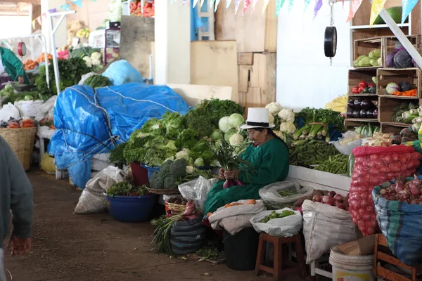The Market Hall in Cuzco Peru — Stock Photo, Image
