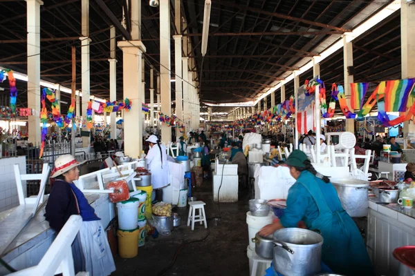 Die markthalle in cuzco peru — Stockfoto