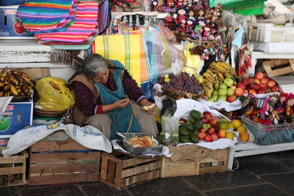 The Market Hall in Cuzco Peru — Stock Photo, Image