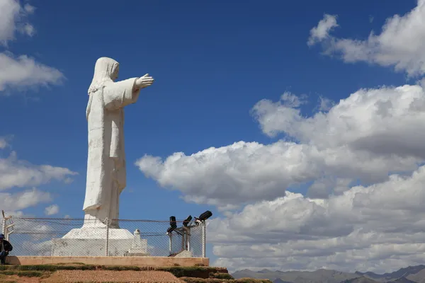 Christ Statue of Cuzco in Peru — Stock Photo, Image