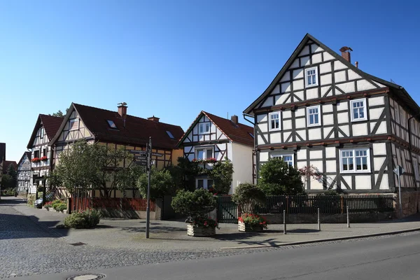 Villaggio storico herleshausen germania — Foto Stock
