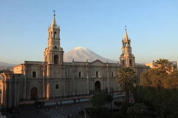 Plaza de Armas in Arequipa Peru — Stockfoto