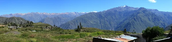 Paisaje Andino con Cañón del Colca en Perú — Foto de Stock