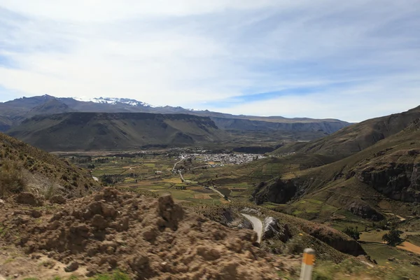 Landschap in het Andesgebergte in peru — Stockfoto