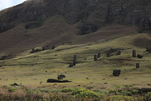 Άγαλμα Moai Νησί Πάσχα — Φωτογραφία Αρχείου