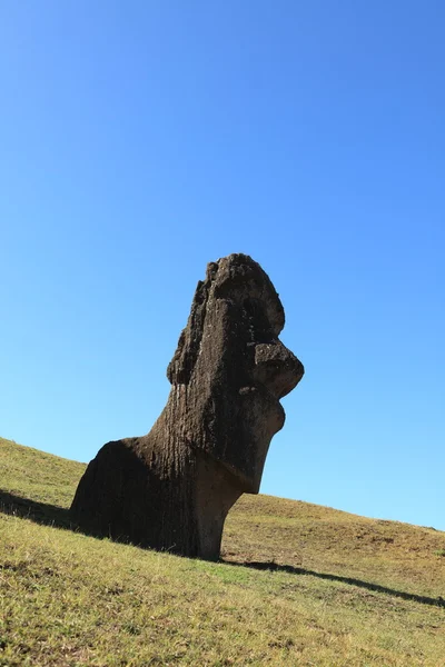 Άγαλμα Moai Νησί Πάσχα — Φωτογραφία Αρχείου