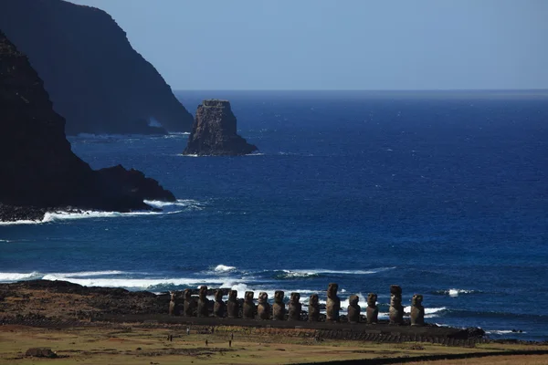 Moais en Isla de Pascua — Foto de Stock