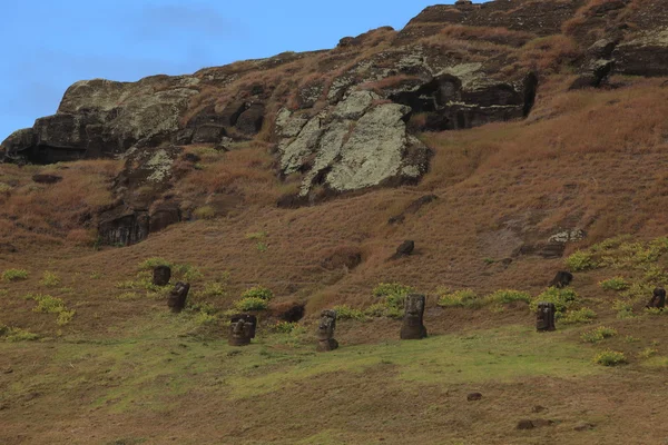 Moais en Isla de Pascua — Foto de Stock