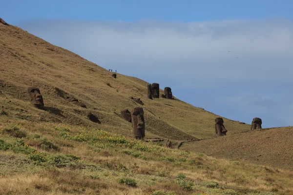 Moais en Isla de Pascua — Foto de Stock