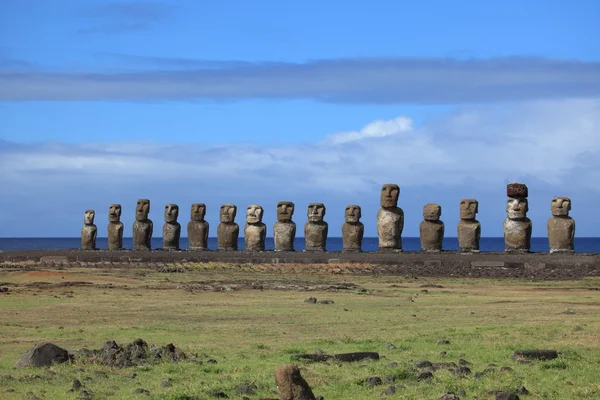 Moais at Easter Island — Stock Photo, Image