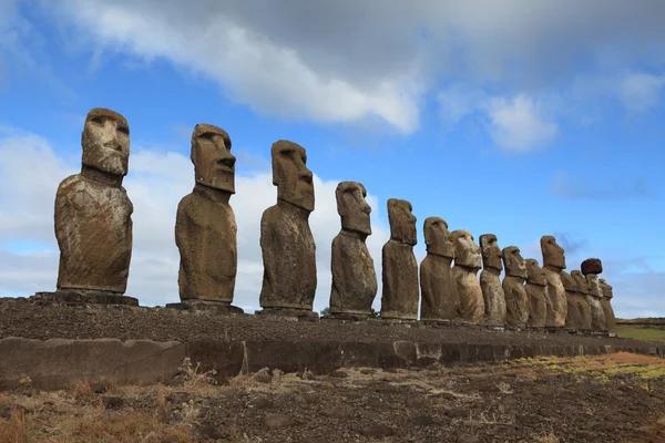 Pasen eiland moai standbeeld — Stockfoto