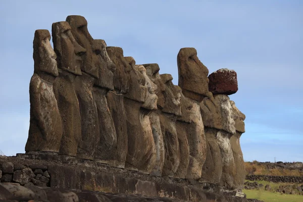 Pasen eiland moai standbeeld — Stockfoto