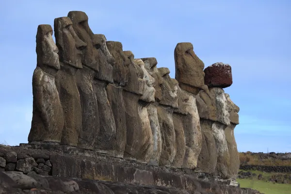 Pasen eiland moai standbeeld — Stockfoto