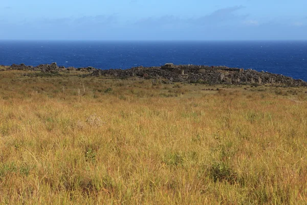Пейзаж острова Пасхи — стоковое фото