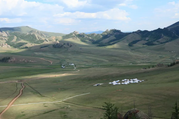 Krajina v Mongolsku — Stock fotografie