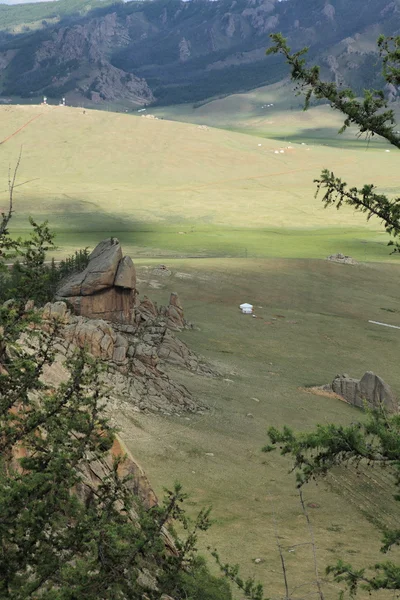 Krajobraz w Mongolii — Zdjęcie stockowe