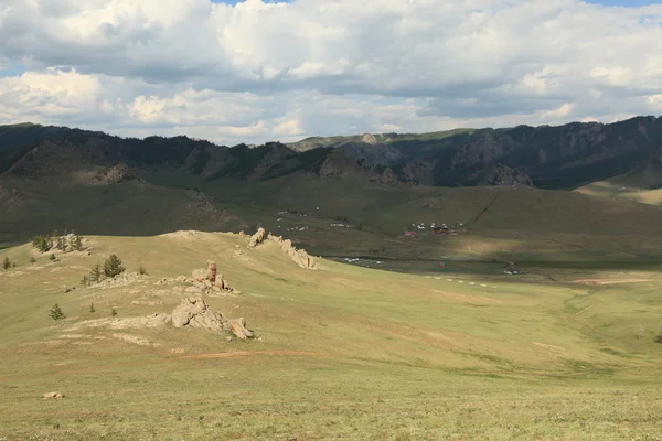 Krajina v Mongolsku — Stock fotografie