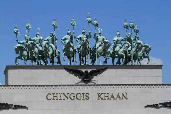 Genghis khan monument op zonjin boldog — Stockfoto