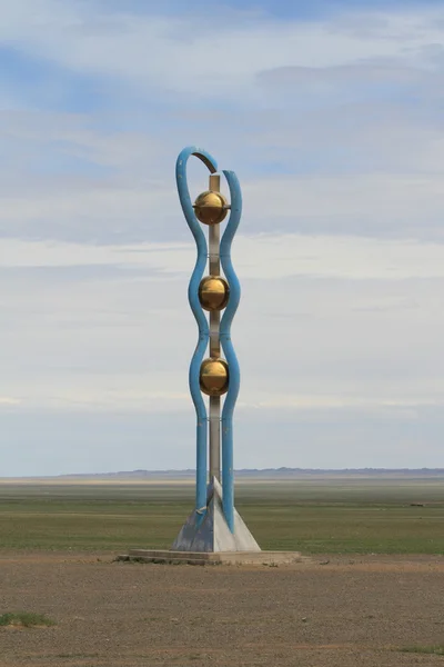 Monument in the Desert Gobi — Stock Photo, Image