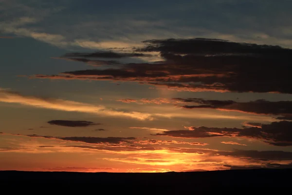 Sonnenuntergang in der Wüste Gobi — Stockfoto