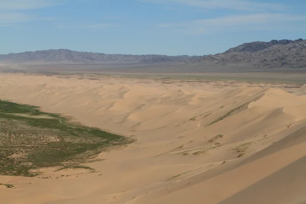 Dunes de sable dans le désert Gobi Mongolie — Photo