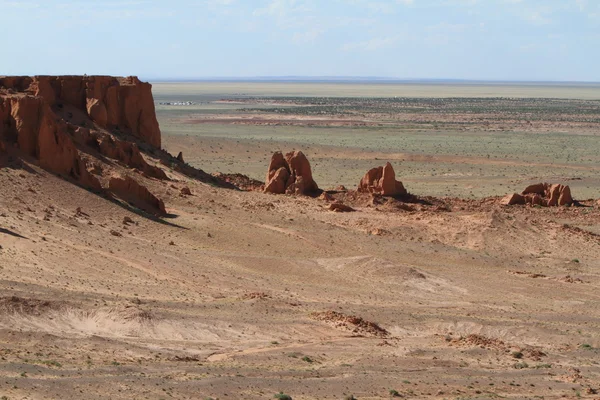 Die flammenden Felsen der bayanzag mongolei — Stockfoto