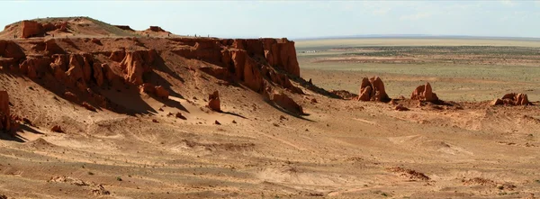 Las rocas llameantes de Bayanzag Mongolia — Foto de Stock