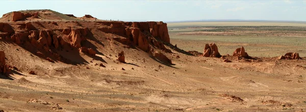 Les Rochers flamboyants de Bayanzag Mongolie — Photo