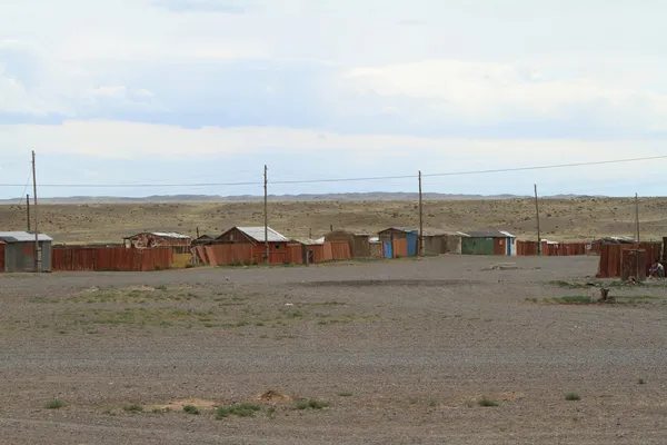 Dorp in Mongolië — Stockfoto