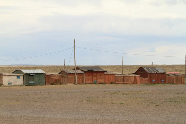 Wieś w Mongolii — Zdjęcie stockowe