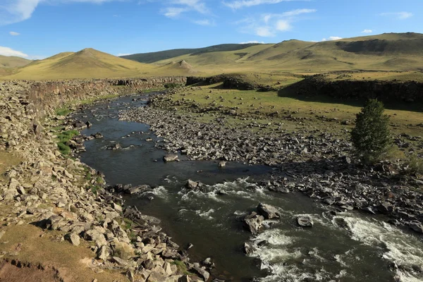 景观的鄂尔浑河谷蒙古 — 图库照片
