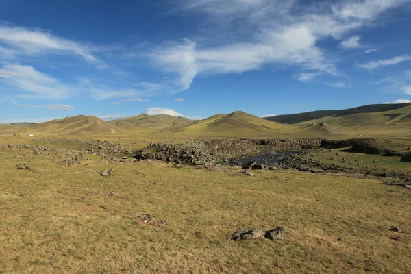 Krajina Orchonský valley Mongolska — Stock fotografie