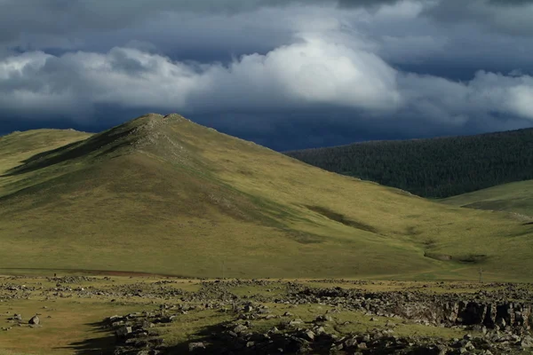 Regenzeit im Orchon-Tal der Mongolei — Stockfoto