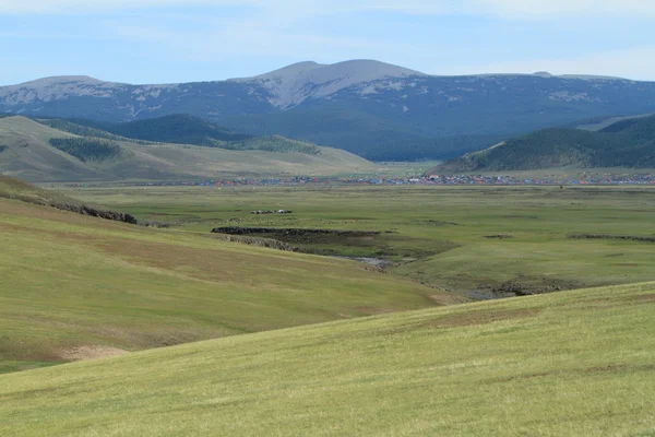 Mongoliska landskap av Orchon dalen — Stockfoto