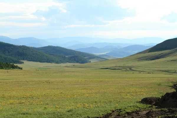 Mongoolse landschappen van Orhon Valley — Stockfoto