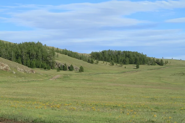 Mongolskich krajobrazów Orkhon Valley — Zdjęcie stockowe