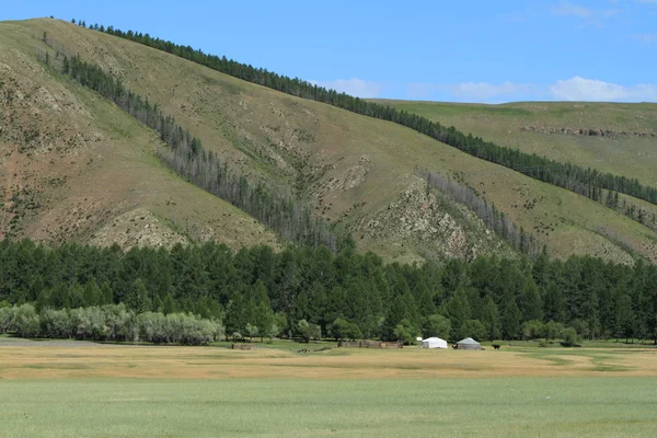 Mongoolse landschappen van Orhon Valley — Stockfoto