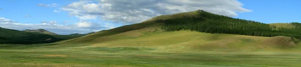 Paisagem do Parque Nacional de Khustain Mongólia — Fotografia de Stock