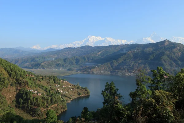 Zakres annapurny w nepalu — Zdjęcie stockowe