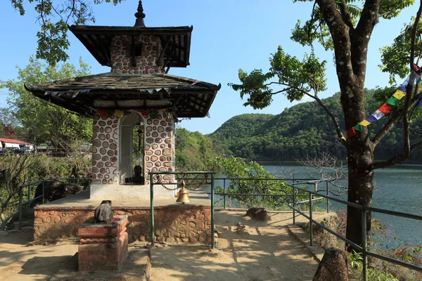 Shrine in Pokhara Nepal — Stock Photo, Image