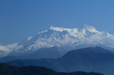 Nepal 'de annapurna aralığı