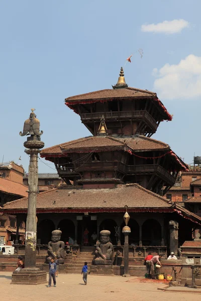 A cidade de Bhatktapur em Kathmandu Nepal — Fotografia de Stock