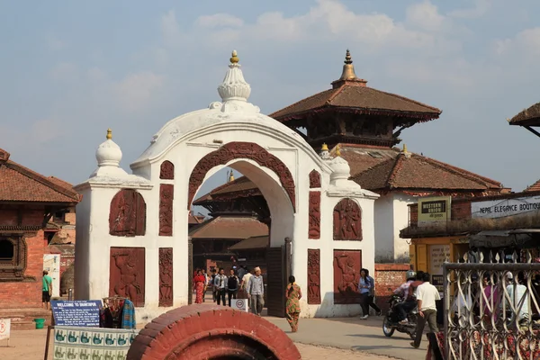 A cidade de Bhatktapur em Kathmandu Nepal — Fotografia de Stock
