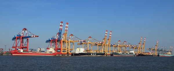 Crane hamnstaden bremerhaven Tyskland — Stockfoto