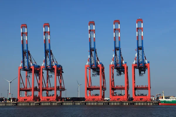 Crane hamnstaden bremerhaven Tyskland — Stockfoto