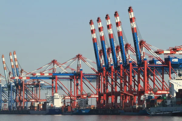 Guindaste porto de Bremerhaven Alemanha — Fotografia de Stock