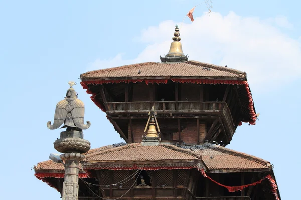네팔에서 사원 도시 bhaktapur — 스톡 사진
